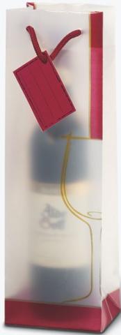 Punga plastic sticla vin M1