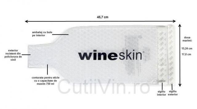 Wineskin standard cu maner